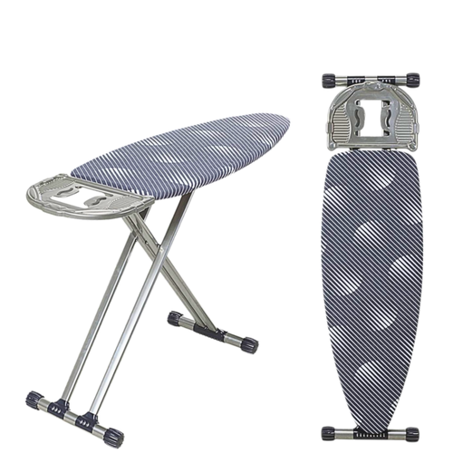 Al-Nokhba Heavy-Duty Large Ironing Board – Height Adjustable with Secure Iron Rest & Non-Slip Legs