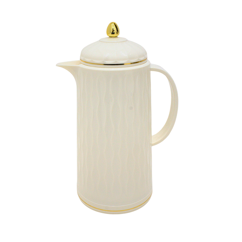  Alnokhba Al Mumayaza 1L Thermal Flask - Slate Cream & Gold