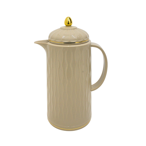 Alnokhba Al Mumayaza 1L Thermal Flask – Slate Brown & Gold Edition