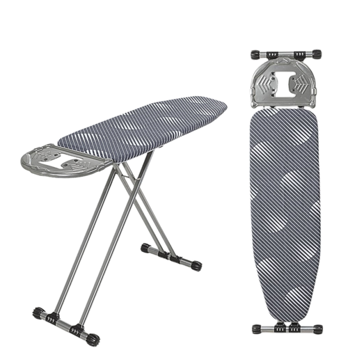 Al-Nokhba Small Grey & White Textured Ironing Board – Compact & Steady