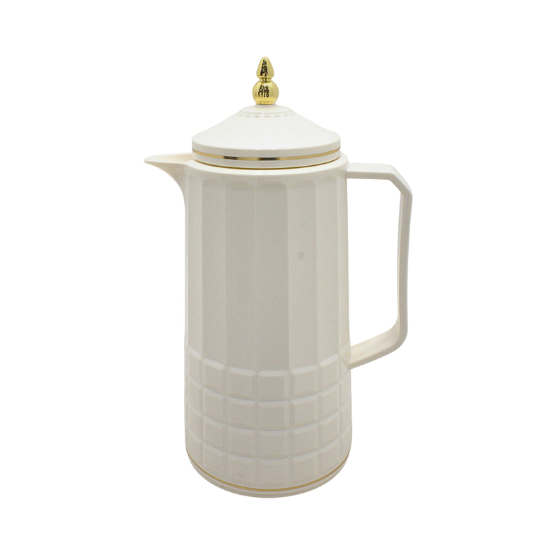 Alnokhba Al Mumayaza 1L Thermal Flask - Slate Cream & Gold