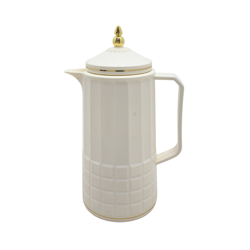 Alnokhba Al Mumayaza 1L Thermal Flask - Slate Cream & Gold