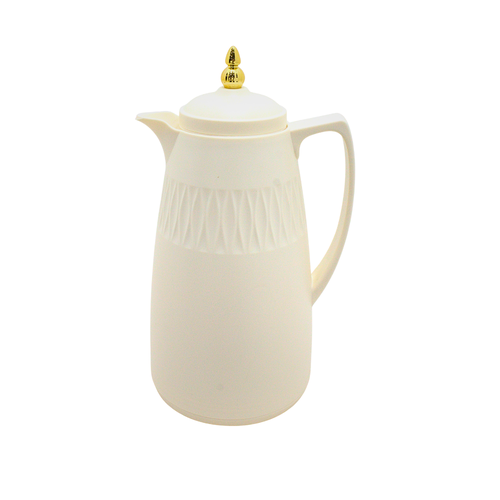 Alnokhba Al Mumayaza 1L Thermal Flask - Slate Cream & Gold
