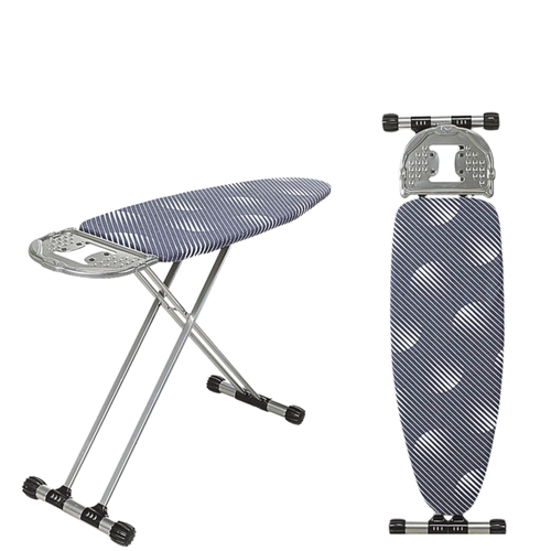 Al-Nokhba Medium Grey & White Textured Ironing Board heat-resistant cover & non-slip feet