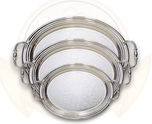 Stainless Steel Silver Tray Set