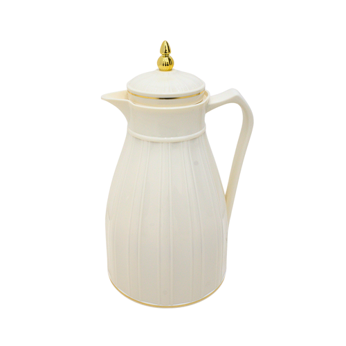 Alnokhba Al Mumayaza 1L Thermal Flask - Slate Cream & Gold