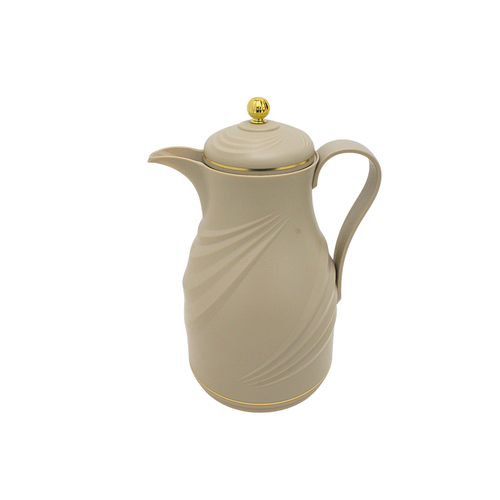 Alnokhba Al Mumayaza 1L Thermal Flask – Slate Brown & Gold Edition