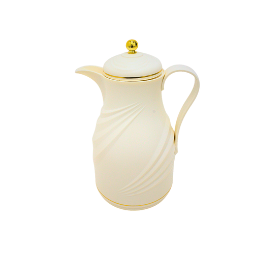 Alnokhba Al Mumayaza 1L Thermal Flask - Slate Cream & Gold