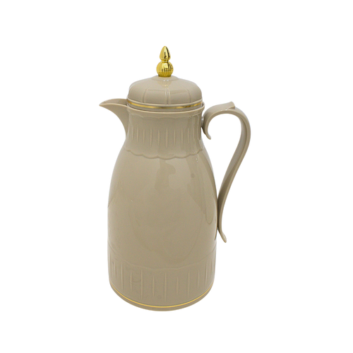 Alnokhba Al Mumayaza 1L Thermal Flask – Slate Brown & Gold Edition