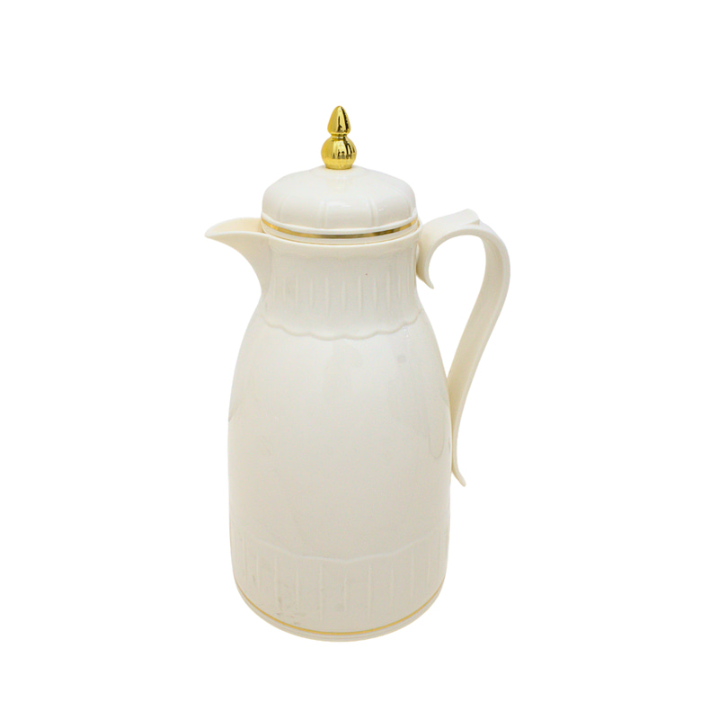 Alnokhba Al Mumayaza 1L Thermal Flask - Slate Cream & Gold
