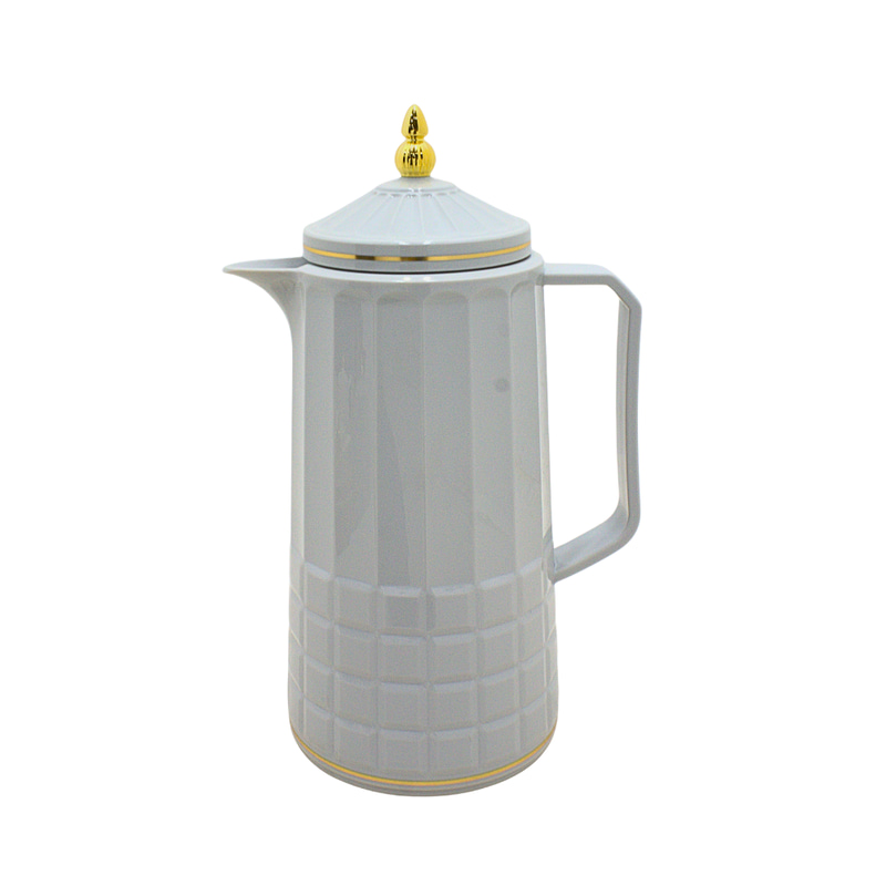 Alnokhba Al Mumayaza Premium 1L Thermal Flask – Slate Grey & Gold Edition