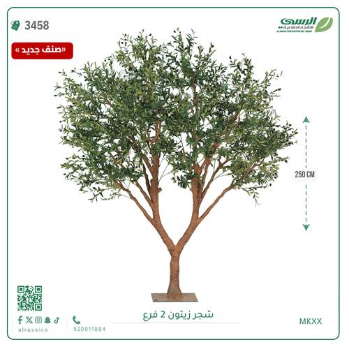 شجر زيتون صناعية ( ارتفاع 250 سم ) قاعدة أرضيه