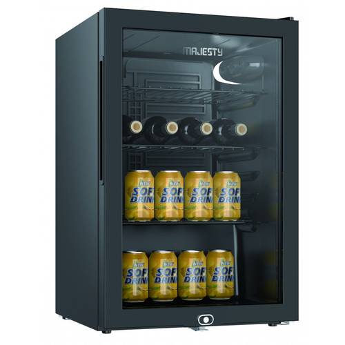 تبريد MAJESTY ماجستي عامودي 2.5 قدم زجاج  70 لتر اسود