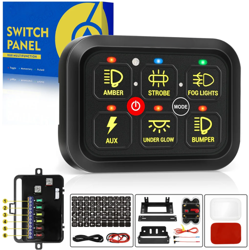لوحة تحكم 6 ازرار ( SWITCH PANEL6 GANG )
