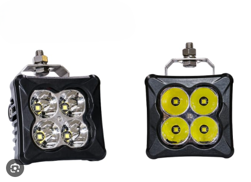  AJA LED PODS (PAIR) كشافات AJA   مقاس 3 انش  ابيض نوع العدسة سبوت 