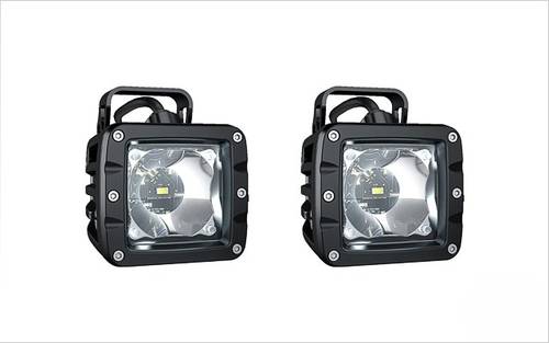 AJA LED PODS (PAIR)  كشاف اجا 3 أنش ابيض بسكن متعدد اللوان نوع العدسة سبوت 