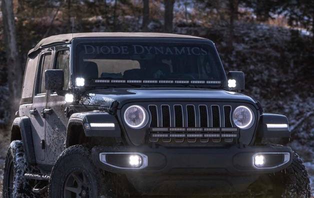 قواعد لمجموعة كشافات فوق الرفرف  لسيارة جيب JL رانجلر/جلاديتور موديلات 2018-2026 Jeep JL Wrangler