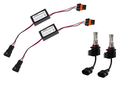 مصابيح أمامية LED عالية الشعاع لسيارات فورد F-150 موديلات 2018-2023 (زوج) ورام 1500/2500/3500 موديلات 2011-2024 (زوج)