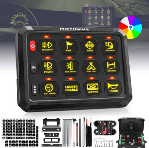 لوحة تحكم 12 ازرار ( SWITCH PANEL12 GANG )