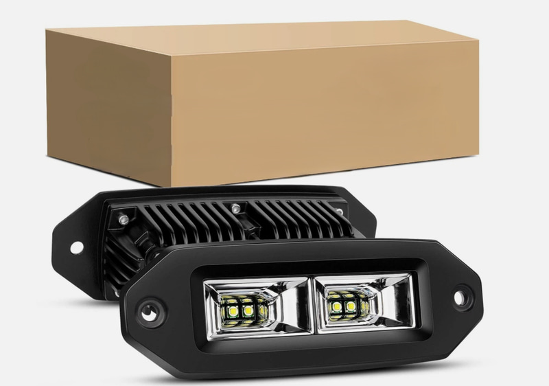  Flush Mount LED Pods AJA LED PODS (PAIR)  انارة جانبية مسطحة الشكل انارة منتشرة ابيض