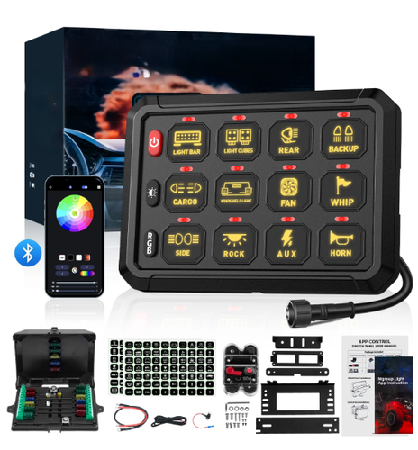 لوحة تحكم 12 ازرار ( SWITCH PANEL12 GANG )