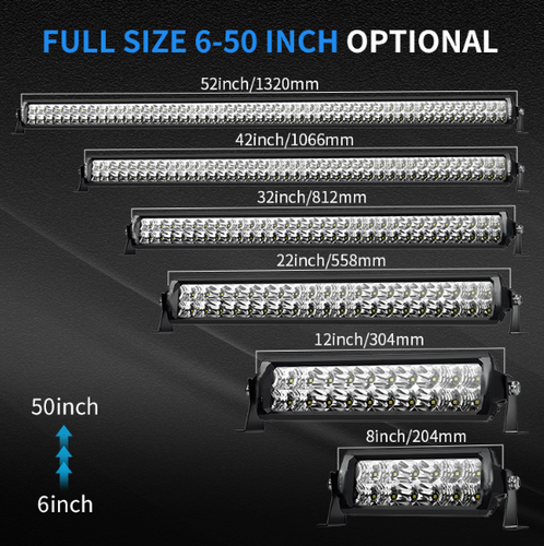 AJA LIGHT BAR 46 INCH    ليد بار اجا 46 انش ابيض عدسة كومبو منتشر