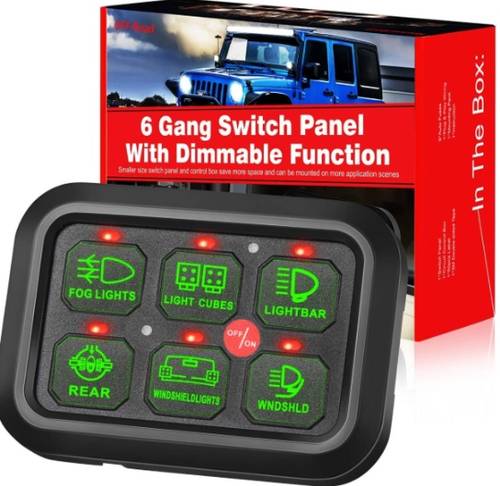 لوحة تحكم 6 ازرار ( SWITCH PANEL6 GANG )
