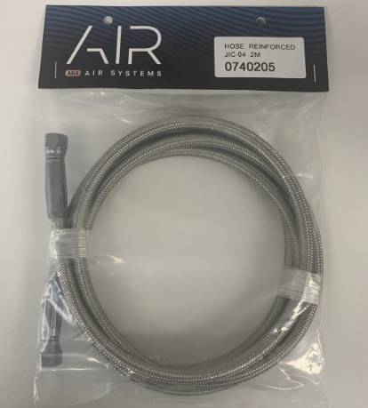 أي آر بي 740205 - لي هواء 2 متر Reinforced Hose JIC-4 2.0M 0740205