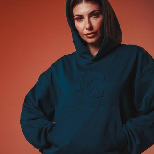 teal blue Hoodi