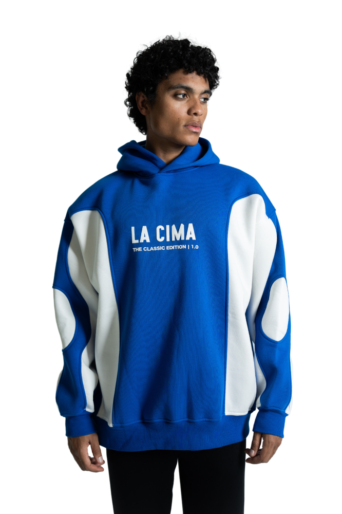 W24 Blue and Off-White Hoodie