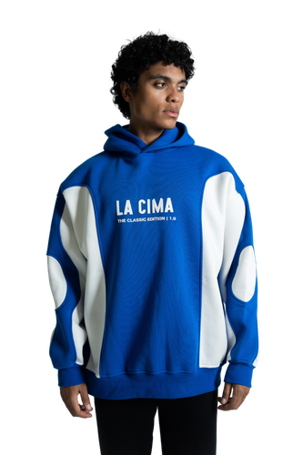 W24 Blue and Off-White Hoodie