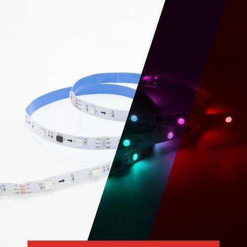 انارة شريط مخفي ملون لفة 5 متر 12v