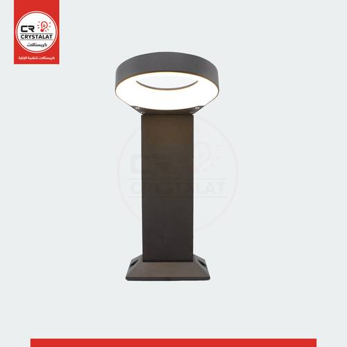 عمود انارة حدائق مودرن ليد 18W اصفر 30CM 