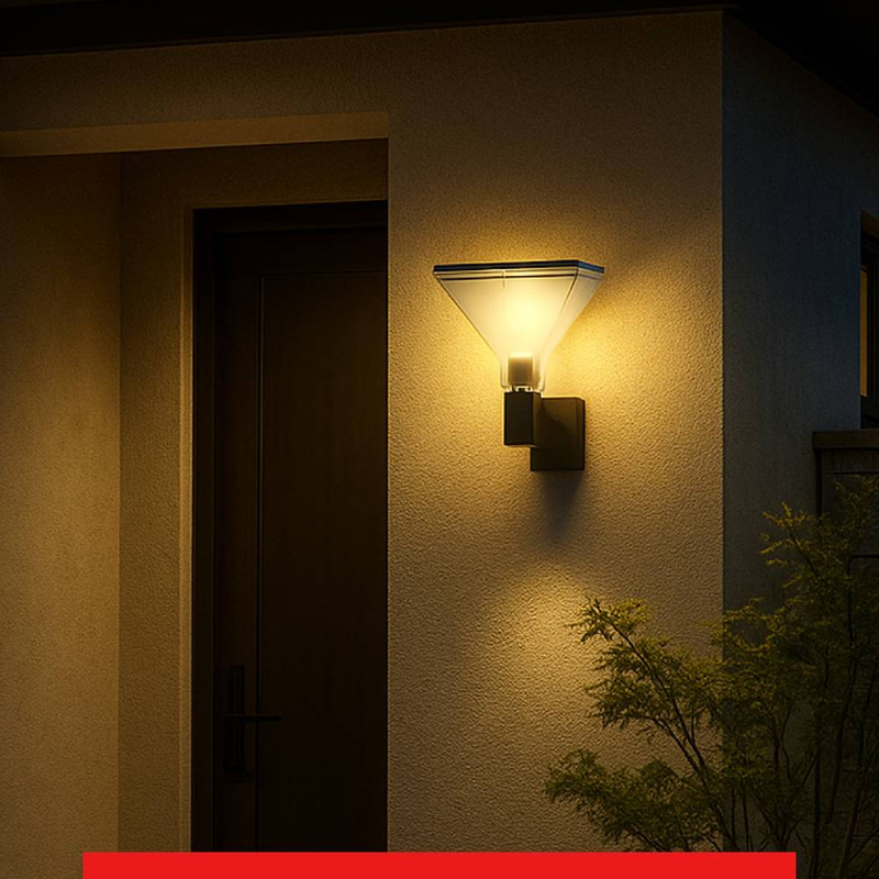 انارة جدارية خارجي بتصميم مربع شفاف مودرن المنتج لا يشمل اللمبة