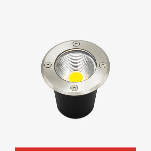 انارة ارضية المونيوم COB مقاس 7.5 سم 6W اضاءة اصفر 3000K