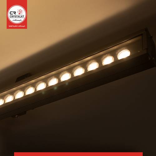 اضاءة وشرلايت انارة واجهات wall washer light انارة اصفر 3000 كيلفن 220 فولت