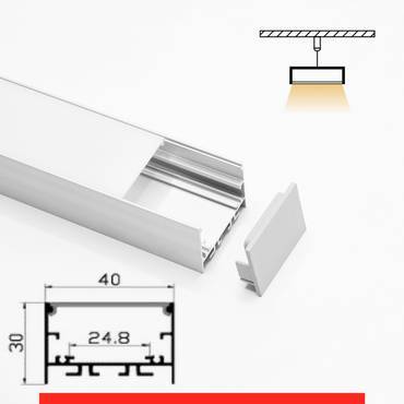 مجرى الومنيوم تعليق مسار 3 متر لانارة شريط الLED