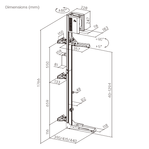 Wall-Mounted Bike Rack