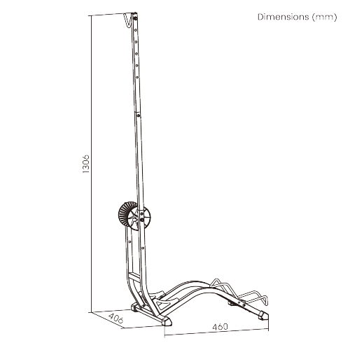 FREESTANDING VERTICAL & HORIZONTAL BIKE RACK