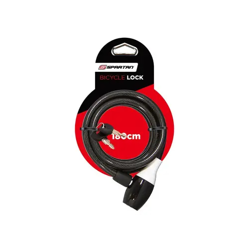 قفل Spartan Cable Lock 180cm Black