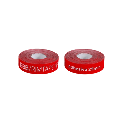 BBB RIMTAPE HP ADHESIVE 18MM ON ROLE 10M RED