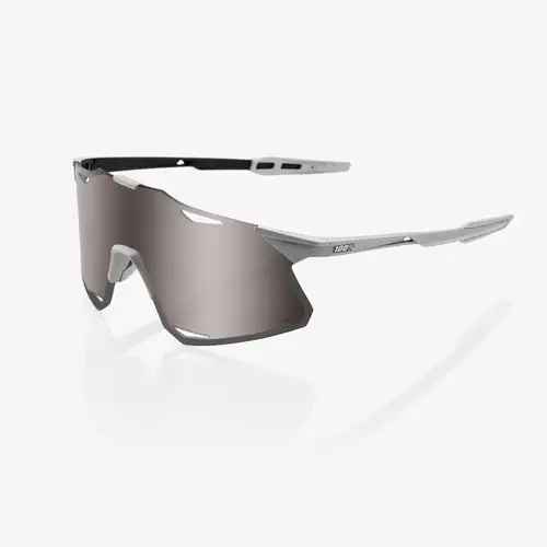 نظارة 100% HYPERCRAFT® Matte Stone Grey HiPER® Silver Mirror Lens