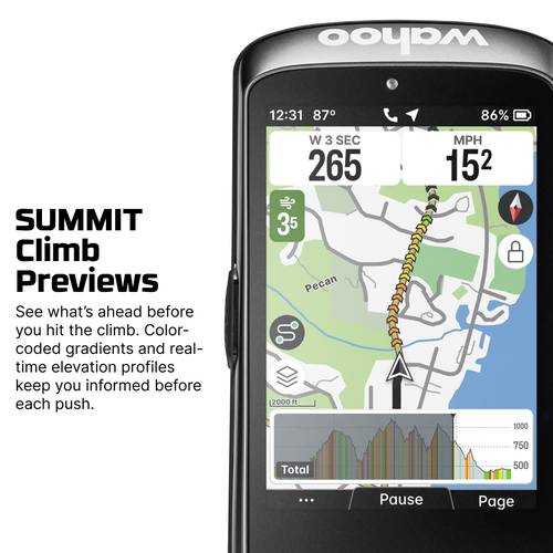 كمبيوتر الدراجة WAHOO ELEMNT ACE GPS