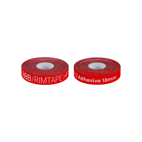 BBB RIMTAPE HP ADHESIVE 18MM ON ROLE 10M RED