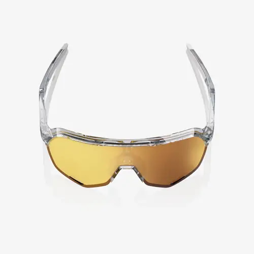 نظارة 100% S2 Translucant grey-soft gold mirror