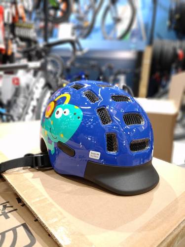 MONU Blue Dinosaur Kids helmet