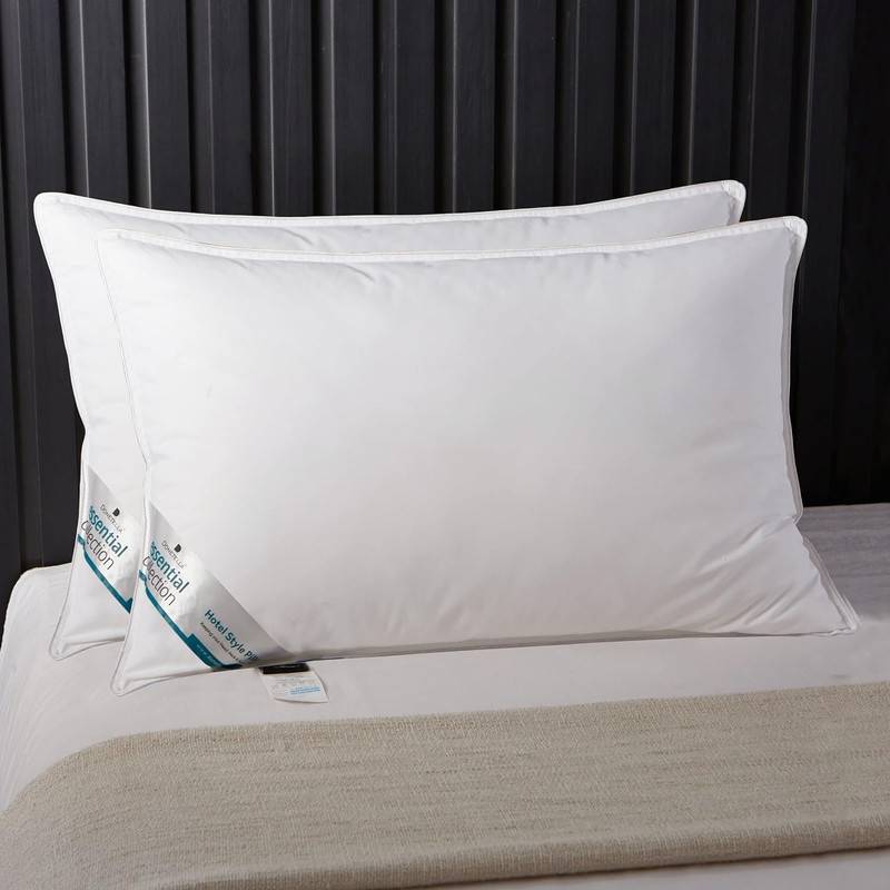 4- Piece 1000 Grams 50X75 Cms Mid Loft Hotel Pillow Microfiber Top - Luxury Down Alternative Filling