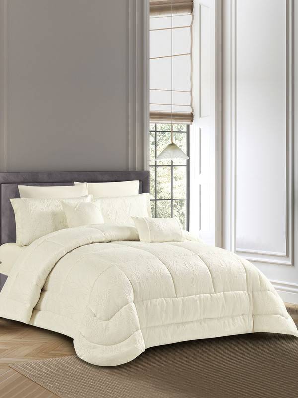 طقم لحاف مايكروفايبر جاكار يناسب سرير 140×200 سم