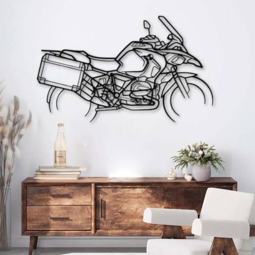 ديكور جداري معدني بزينة لدراجة نارية BMW R1200 GS أدفينشر