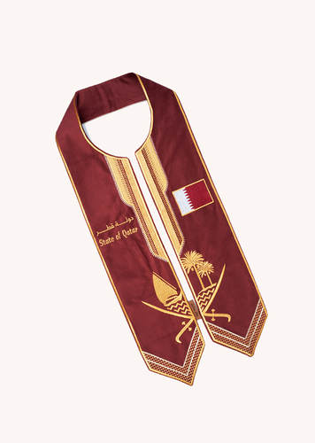 وشاح دولة قطر عنابي